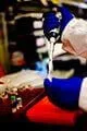 Lab instruments and equipment in a chemical synthesis lab